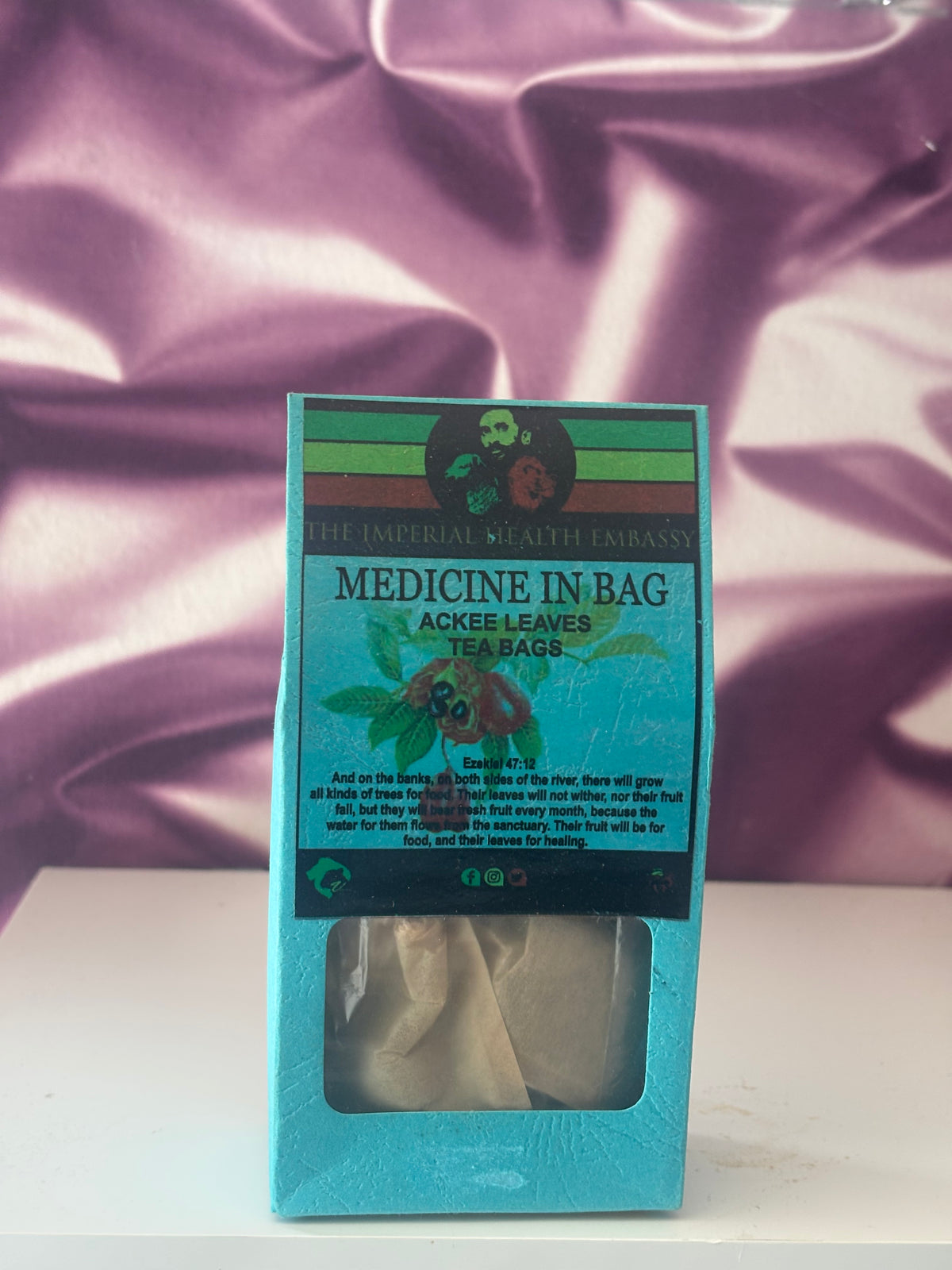 ACKEE LEAVES POWDERED TEA BAGS