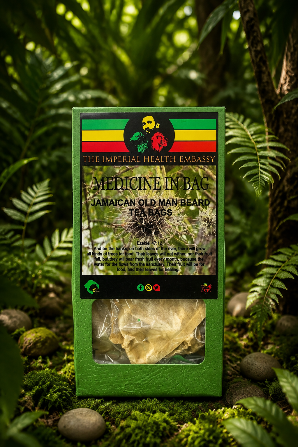 JAMAICAN OLD MAN BEARD POWDERED TEA BAGS